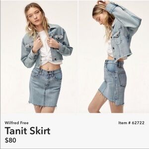 Wilfred Free Tanit denim skirt